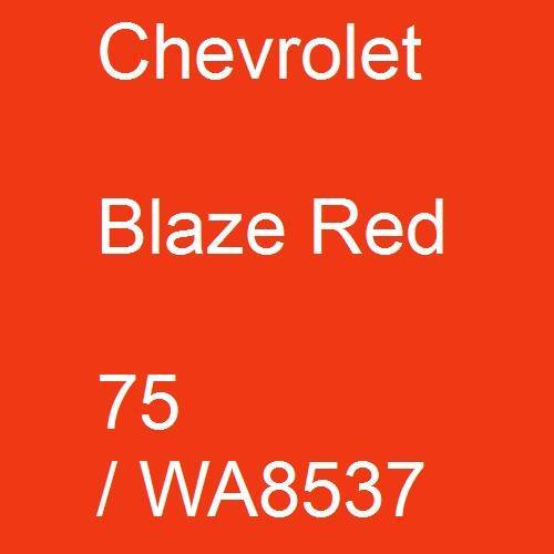 Chevrolet, Blaze Red, 75 / WA8537.